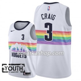 Dres Denver Nuggets Torrey Craig 3 Nike 2018-19 City Edition Bijela Swingman - Dječji